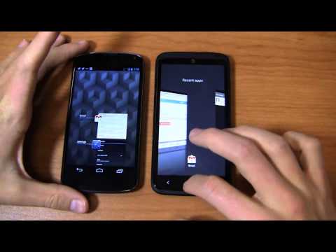 Google Nexus 4 vs. HTC One X+ Dogfight Part 1