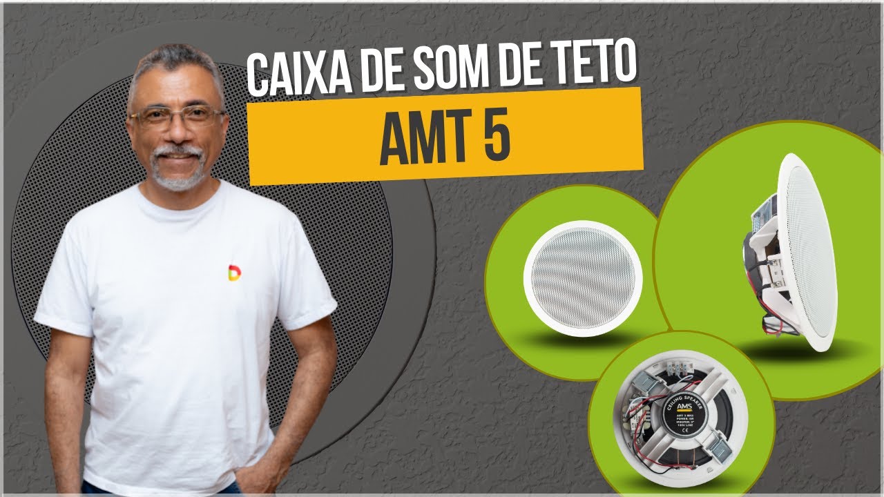 Caixa de som de teto AMT5 - Pílula Técnica
