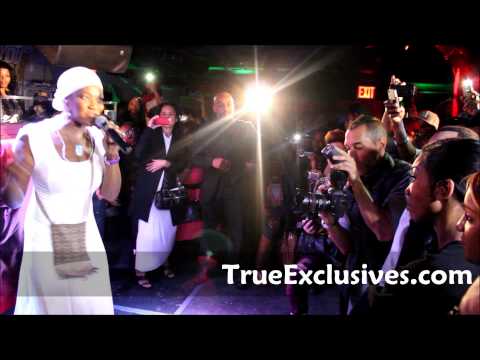 Brandy - India Arie and dancers pay tribute to Grammy winner Brandy, during www.TrueExclusives.com 's Relaunch party at WIP NY. Brandy's new album, Two Eleven, availa...