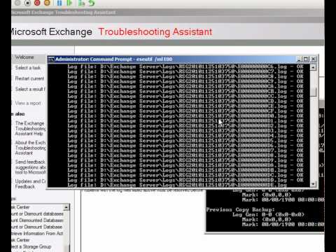 how to rebuild exchange database