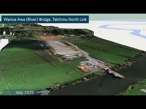 Wairoa Awa (River) Bridge progress to November 2022