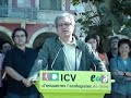 Joan Saura a la presentació de les candidates per ICV-EUiA