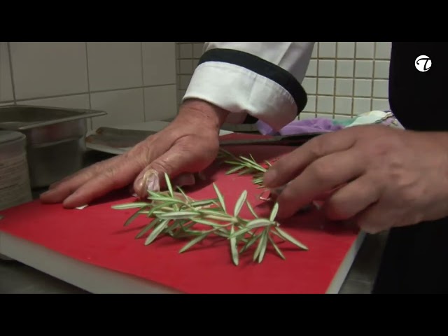 Bachsaibling auf der Haut gebraten mit frischen Pfifferlingen und Rosmarinkartoffeln