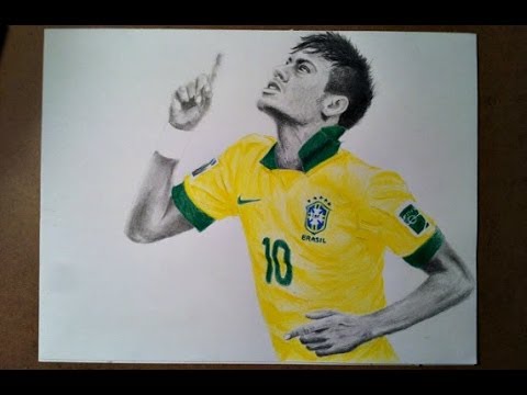 how to draw neymar