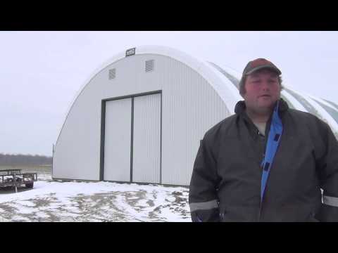50' x 98' Equipment Storage Fabric Building | Florendale Holsteins
