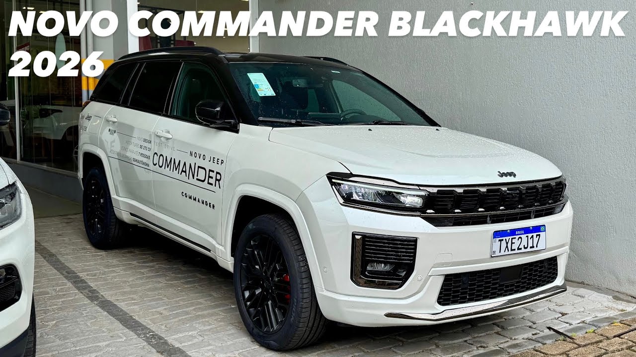 Avaliação Novo Jeep Commander Blackhawk 2026 - Versão Top De Linha Em Detalhes!! (4K)