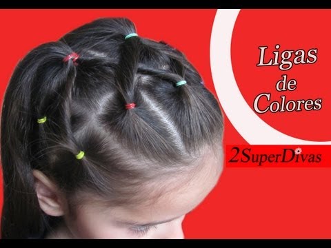 peinados de ligas - Como hacer un peinado en ligas, cauchos o cintas en forma de Diadema. MUY FACIL. Brindamos tutoriales de como hacer Trenzas, peinados para toda occasion , ni...
