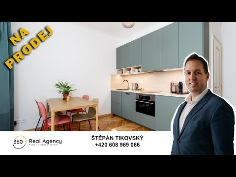Video Exkluzivně nabízíme k prodeji nadstandardní byt 2+kk s terasou a zahradou v atraktivní lokalitě praž