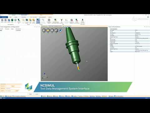 Tool Management System interface with NCSIMUL