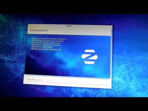 how to install zorin from a usb