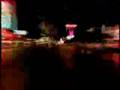 Car point of view driving thru the city 