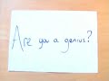 are you a genius?   coin puzzle