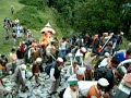 local god from banjar, kullu at a procession