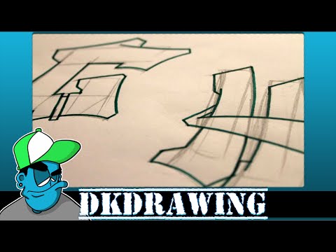 how to draw a cool letter t