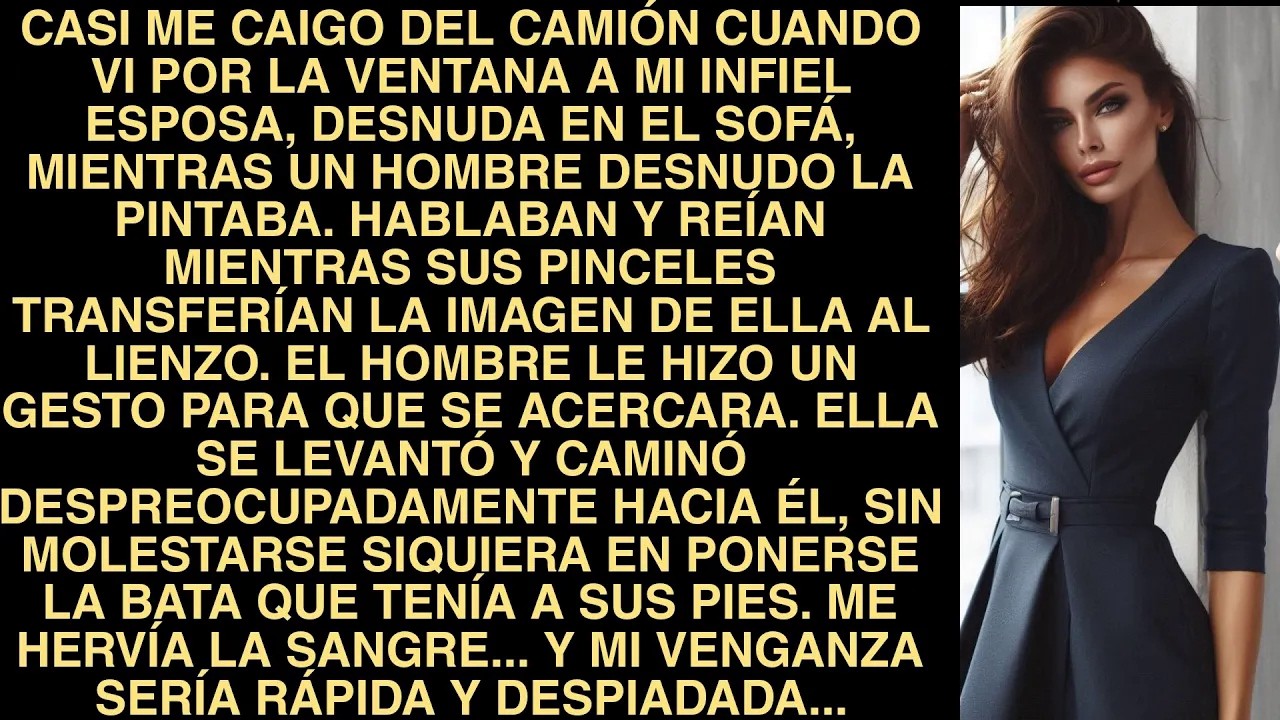 Casi Me Caigo Del Camión Cuando Vi Por La Ventana A Mi Infiel Esposa, Desnuda En El Sofá, Mientr