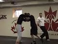 Female fights in male division of martial arts competition Female fights in male division of martial arts competition