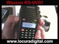 WOUXUN KG-UVD1 WALKIE BI BANDA VHF / UHF !! LINTERNA !!