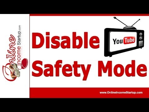how to turn safety mode off on youtube