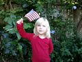 Josie Kay recites the Pledge of Allegiance