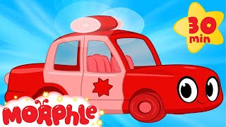 my red police car my magic pet morphle compilation with police vehicle videos for kids