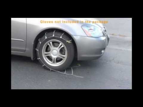 how to fasten tire chains