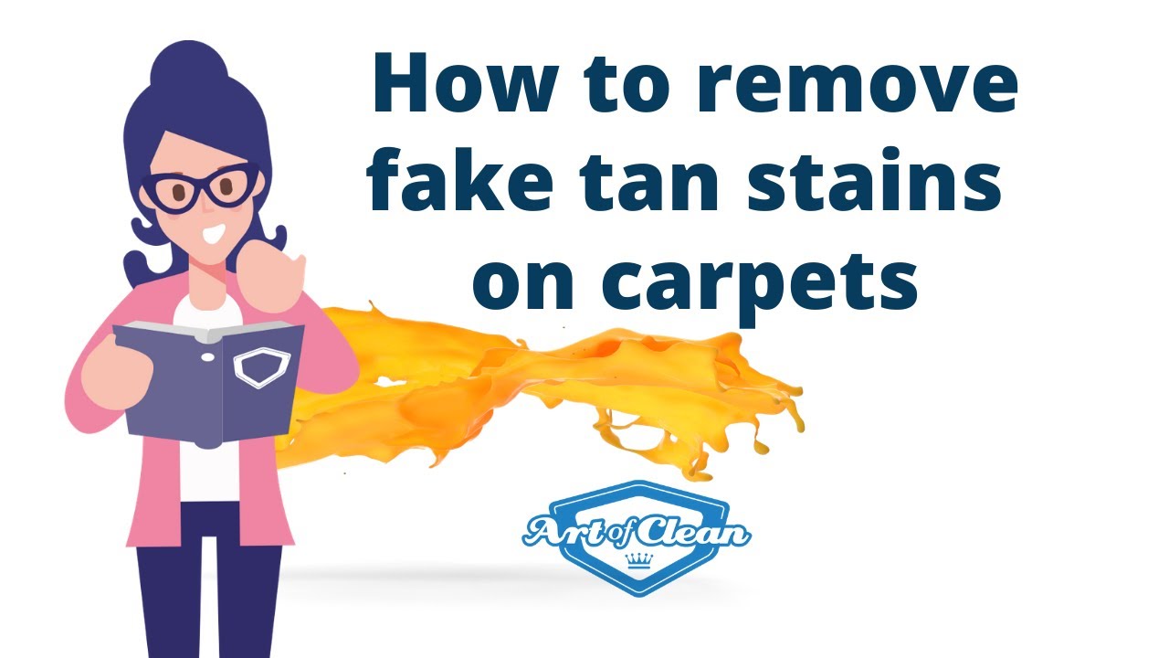 How to remove fake tan stains on carpets?