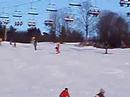 She try skiing