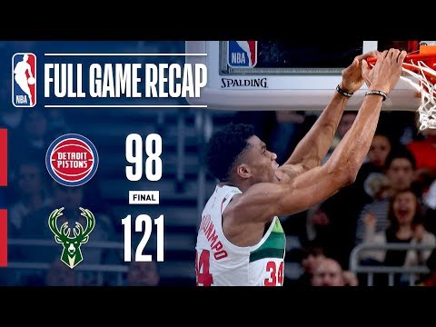 Video: Full Game Recap: Pistons vs Bucks | MIL Wins At Home