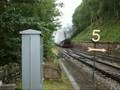 75029 and 6619 Cross at Goathland 7-7-2008