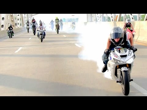 Stunt Bike Stunts Highway Wheelies RIDERS ARE FAMILY 2013 Motorcycle Drift Motorbike Drifting 636