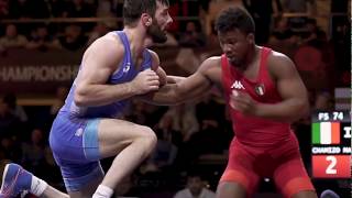 CHAMIZO (ITA) PINS TSABALOV (RUS) - European Championships 2018