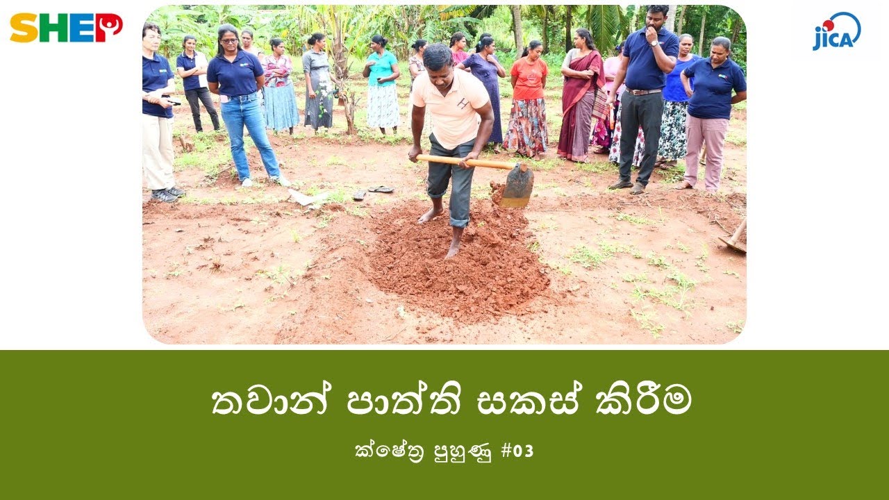 තවාන් පාත්ති සකස් කිරීම​ ​ - ක්ෂේත්‍ර පුහුණු #03