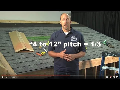 how to determine roof pitch