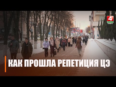 На Гомельщине около 7,5 тыс. одиннадцатиклассников приняли участие в репетиционном централизованном экзамене видео