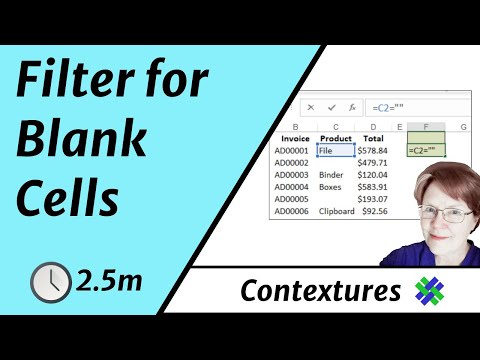 how to define blank cell in excel