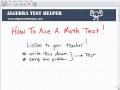 How to Ace a Math Test
