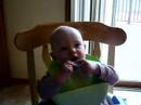 Kaylee Reann playing with jar lid Kaylee Reann playing with jar lid