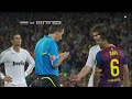 Dear lord- Barcelona vs Real Madrid is never short on controversy. Atrocious foul by Real's Marcelo on Barca's Fabregas leads to a free for all on the sidelines. And Jose Mourinho is a cheeky lad- watch him pull the Barca assistant's ear.