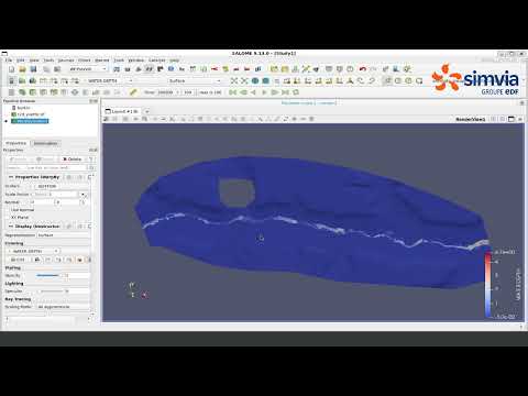 OpenTelemac river flooding tutorial - Part 4 : Post-process & flooding profiles