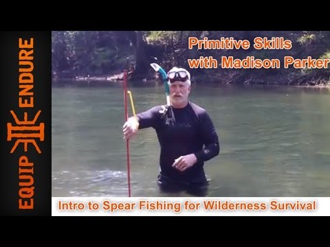 wilderness survival - E2E Instructor Madison Parker illustrates a quick example of underwater spear fishing techniques that can be used for wilderness survival. Check out the part...