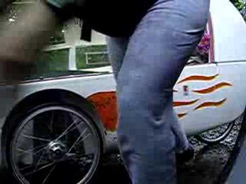 cabbike - Unloading groceries from a Cab-Bike velomobile. The Cab-Bike can carry 70 pounds or about 8 bags of groceries. This film clip didn't even record the entire l...
