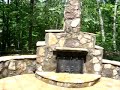 Flagstone stairs,walkway and patio. Period fireplace. Flagstone stairs,walkway and patio. Period fireplace.