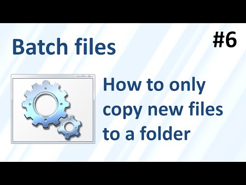 how to use xcopy to sync folders