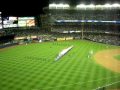 star spangled banner  World Series 2009 Game 1 New York Yankees Philadelphia Phillies USA Flag