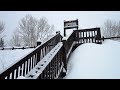 Snow falling at Glynmill Inn Pond Corner Brook