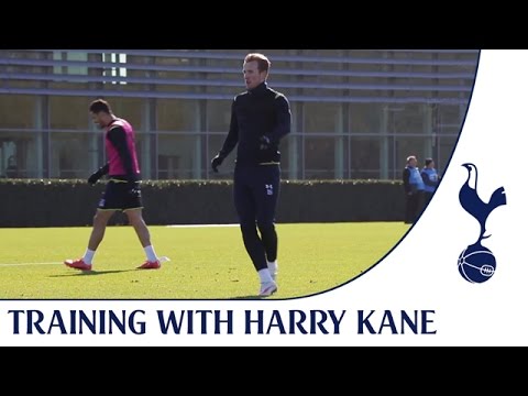 Training with Harry Kane