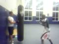 choy lee fut kung fu/ kickboxing bag work
