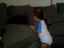 baby and cat