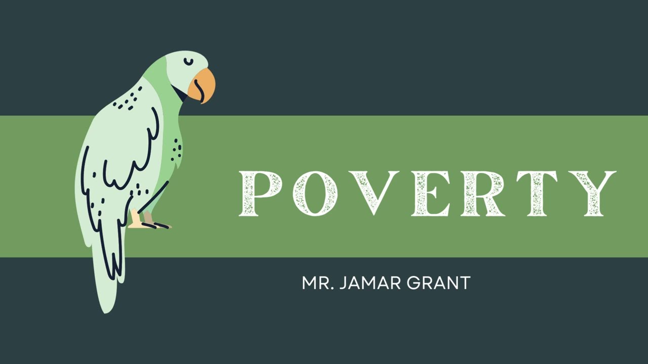 Tutorial 1: Poverty and the types of Poverty