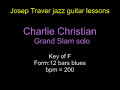 you can see the transcription by g. hansen and hear the original solo at the great website dedicated to charle christian http://www3.nbnet.nb.ca/hansen/charlie/
